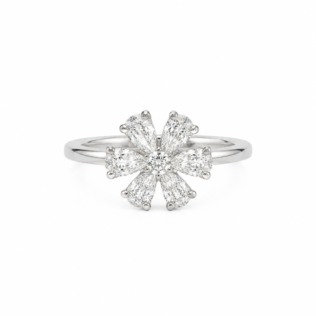 Flower Diamond Ring
