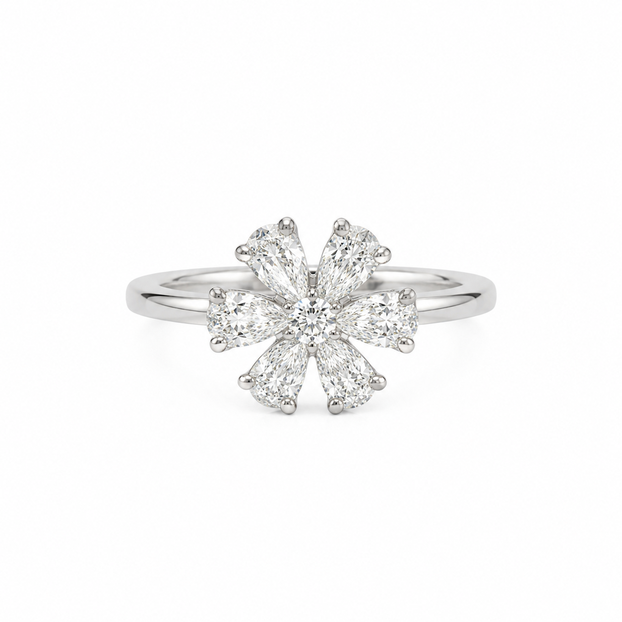 Flower Diamond Ring