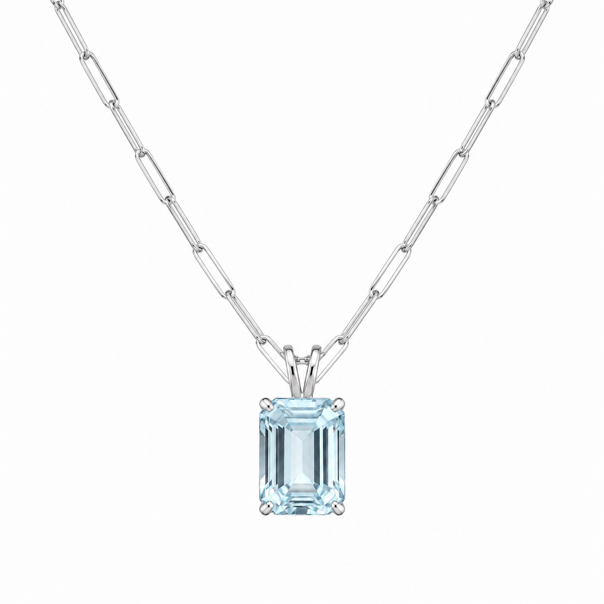 Aquamarine Pendant Necklace
