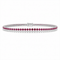 Ruby and Diamond Tennis Bracelet