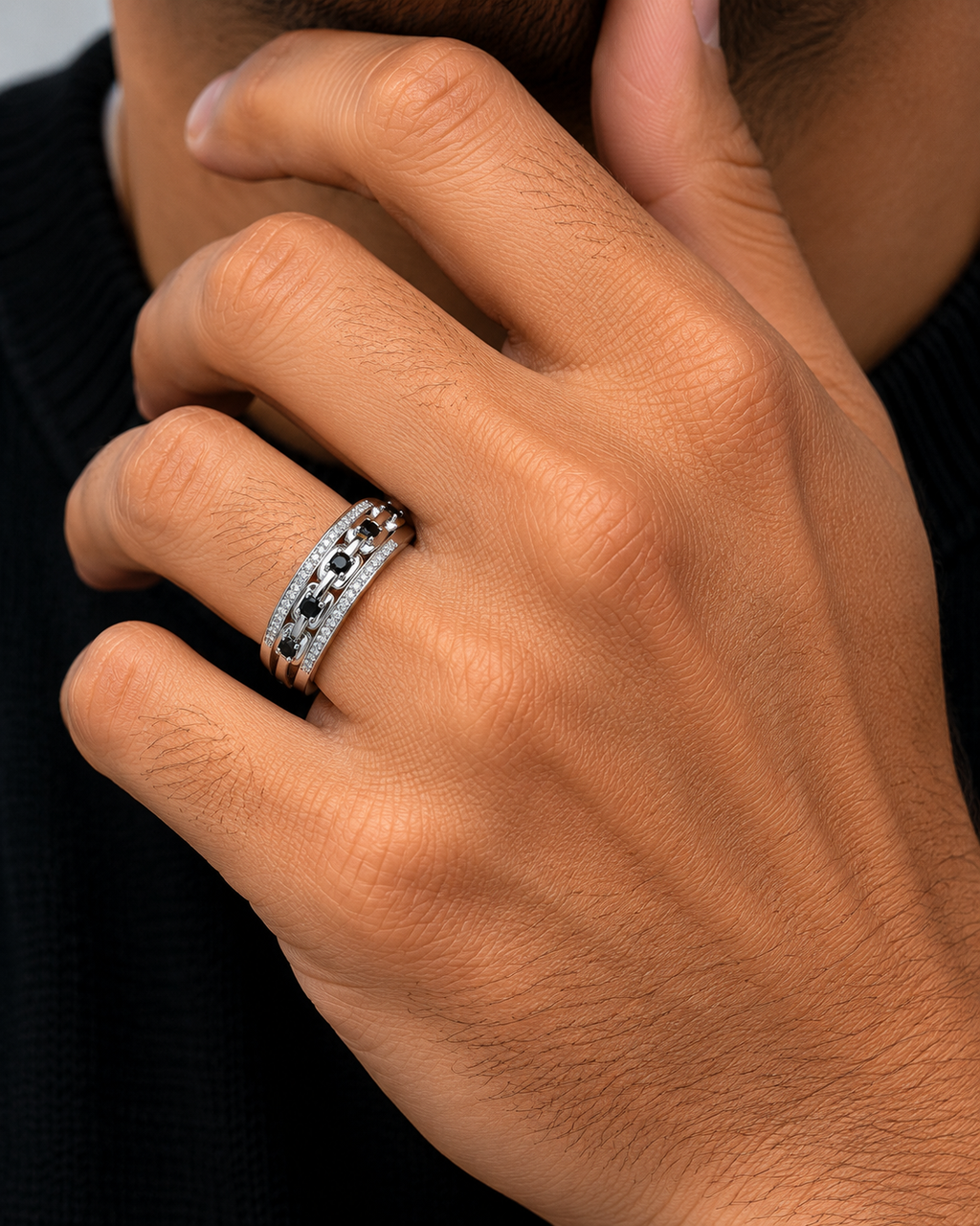 Vintage Black Diamond Ring