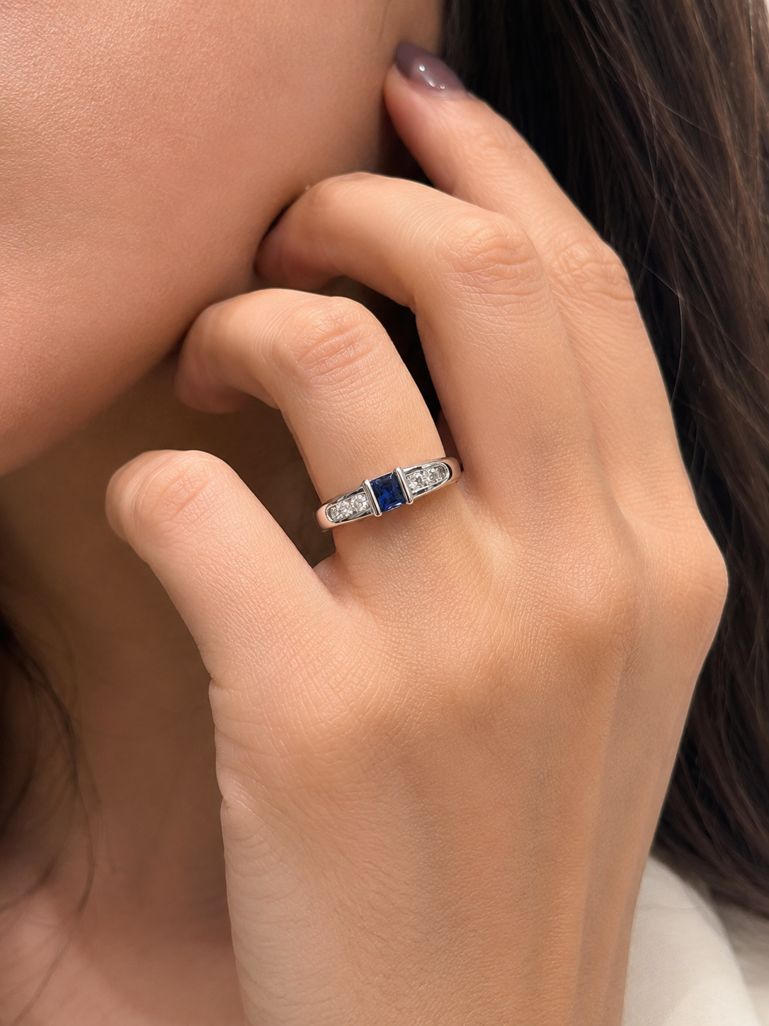 Sapphire & Diamond Ring