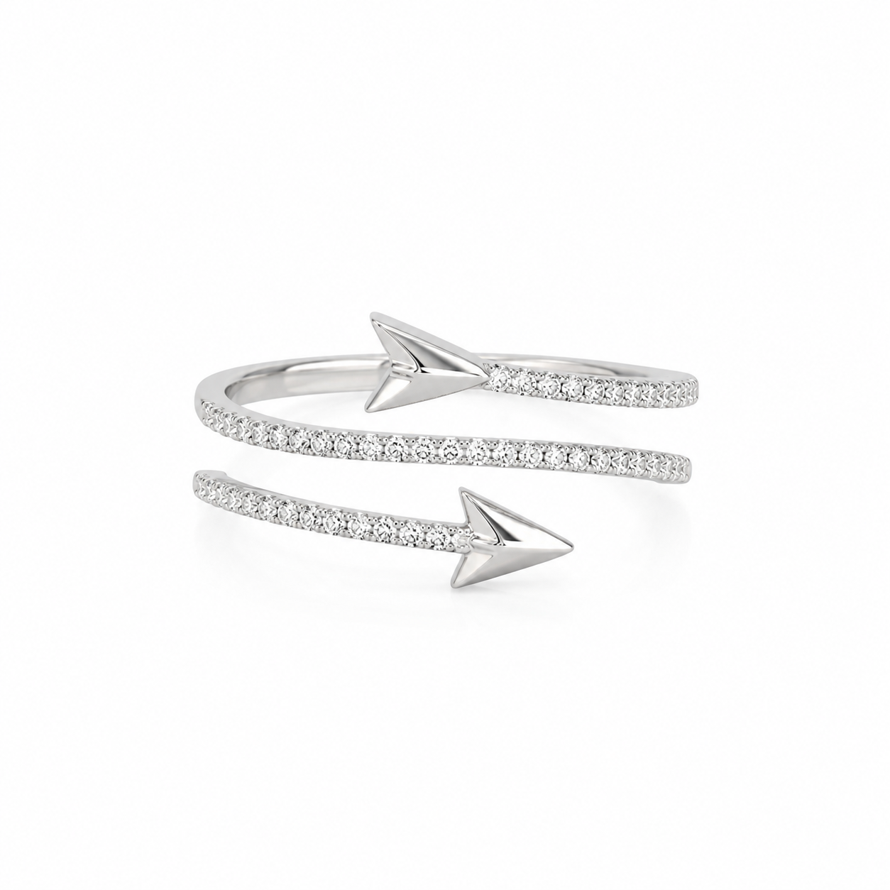 Arrow Diamond Wrap Ring
