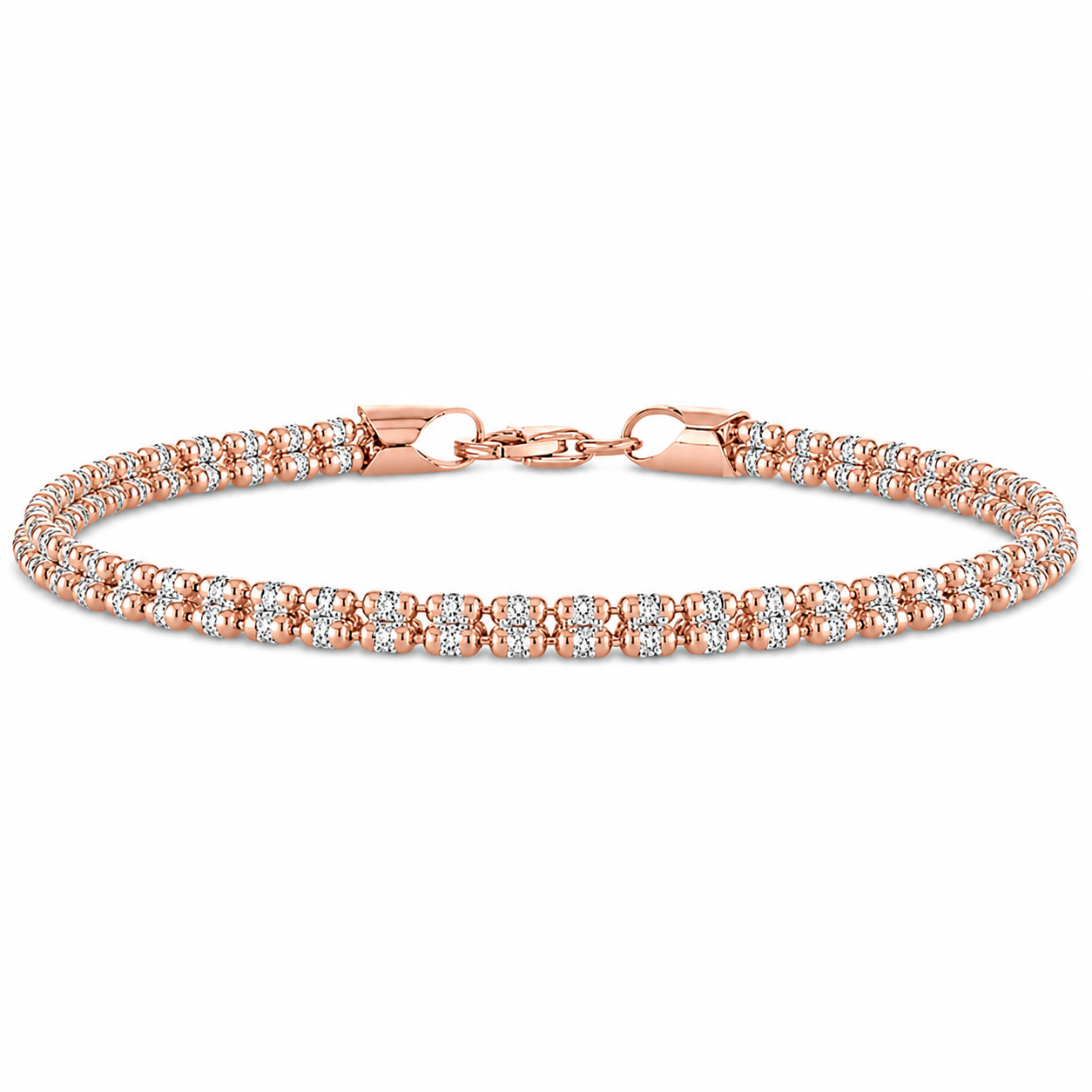 14K Diamond-Cut Gold Bracelet