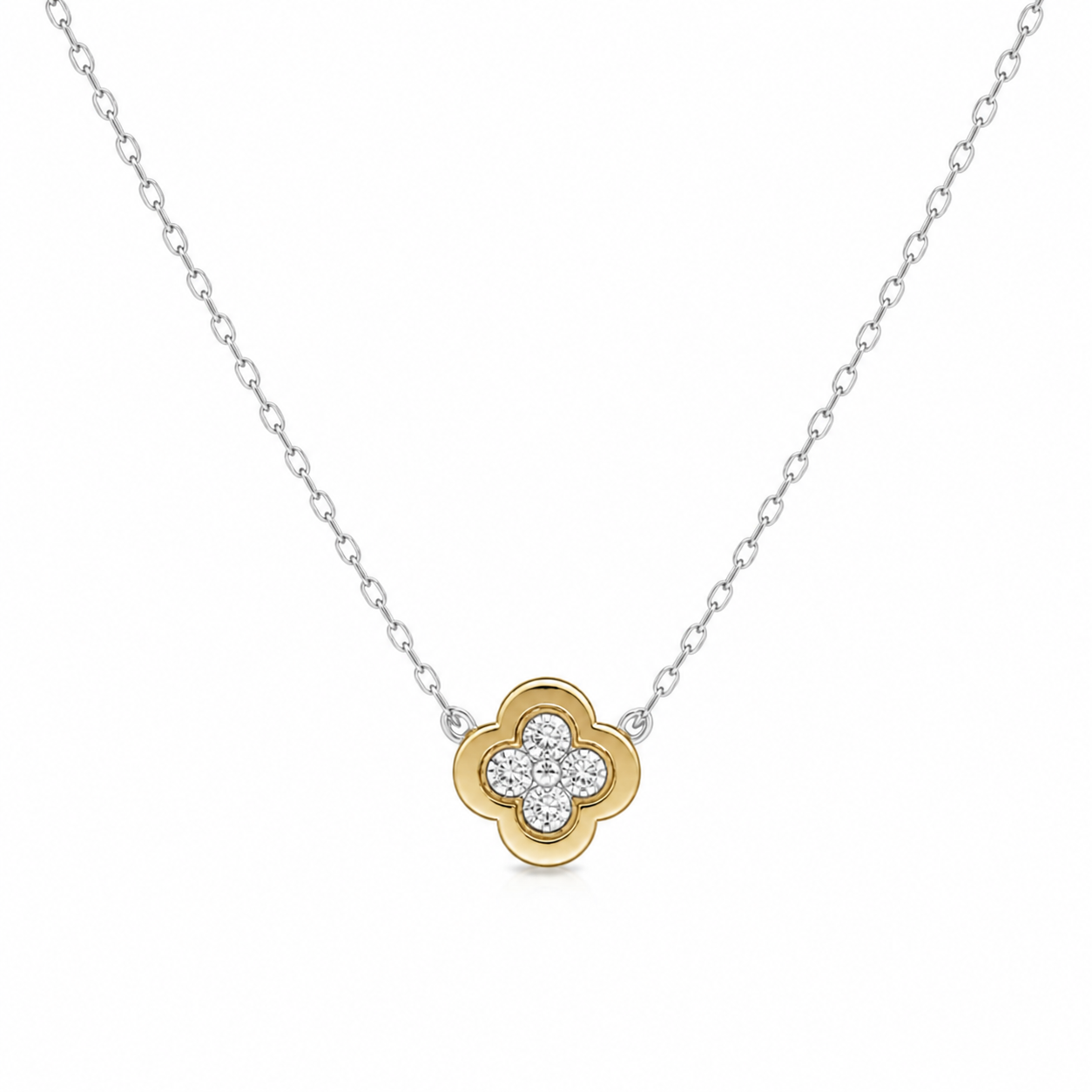 Diamond Clover Necklace