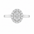 Diamond Cluster Halo Ring