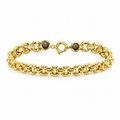 14K Gold Panther Link Bracelet