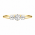 Diamond Floral Cluster Ring