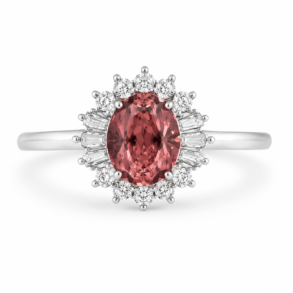 Vintage Pink Sapphire Ring