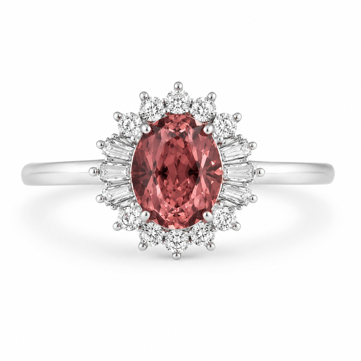 Vintage Pink Sapphire Ring