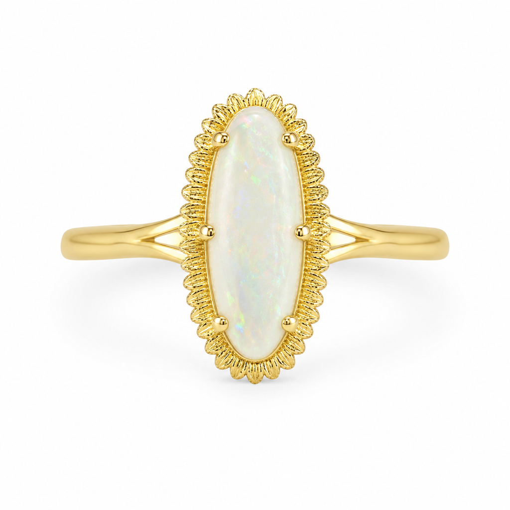Vintage Natural Opal Ring