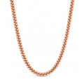 14K Rose Gold Solid Franco Chain Necklace 4 mm