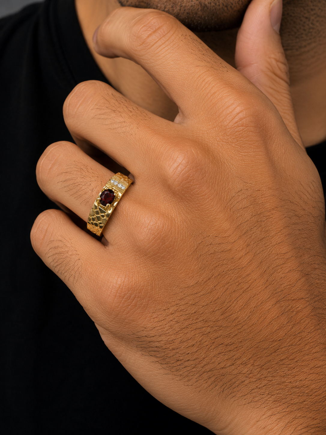 Vintage Ruby & Diamond Ring