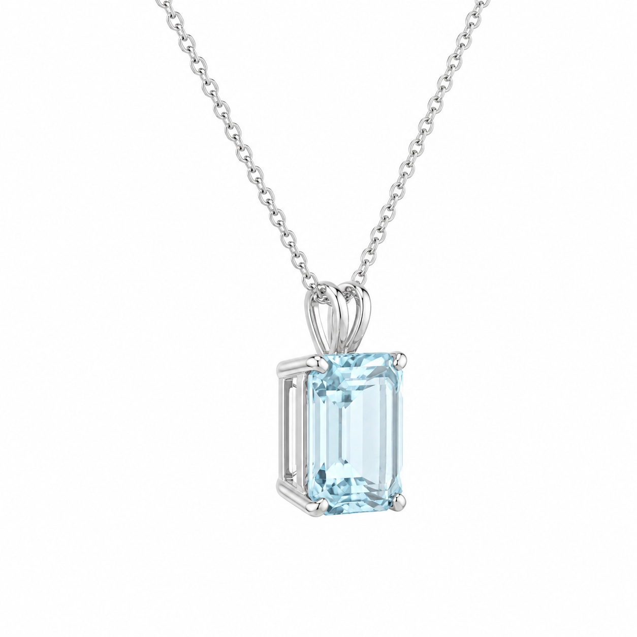Aquamarine Pendant Necklace