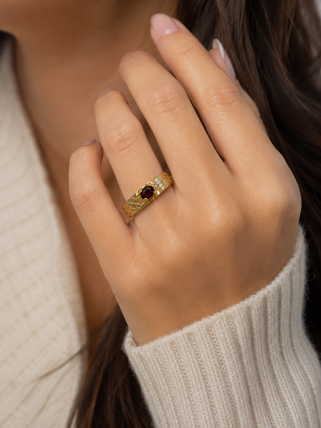 Vintage Ruby & Diamond Ring