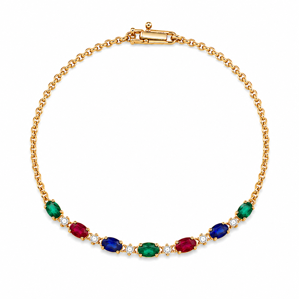 Sapphire & Diamond Bracelet