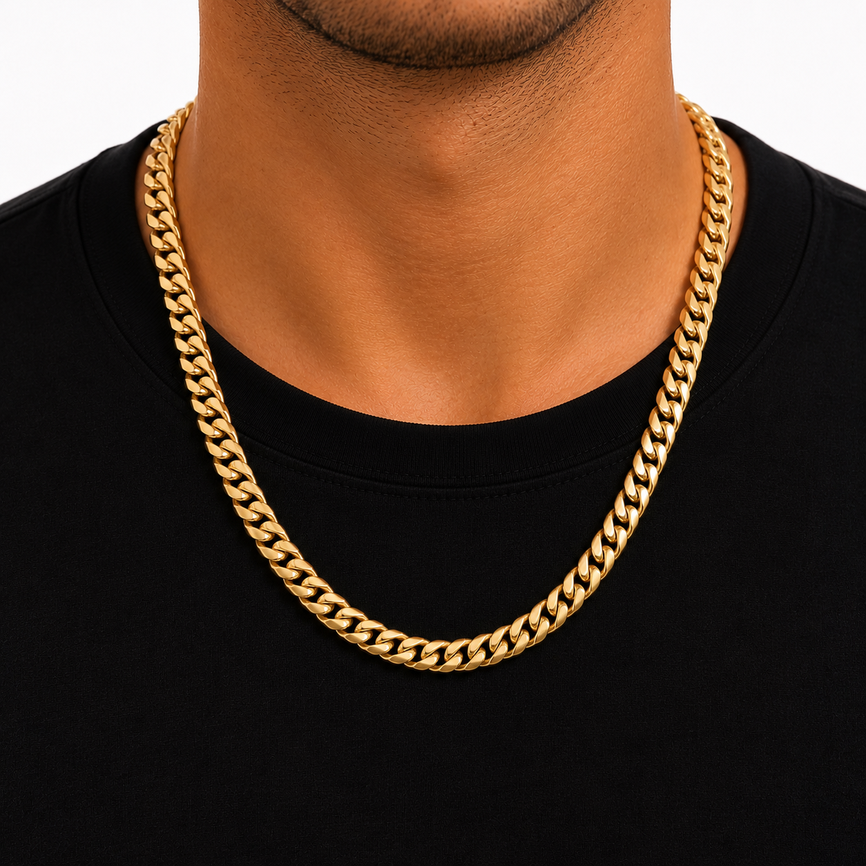 14K Solid Gold Cuban Link Chain