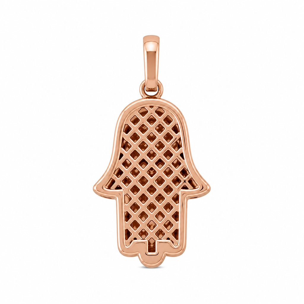 Diamomd Hamsa Pendant