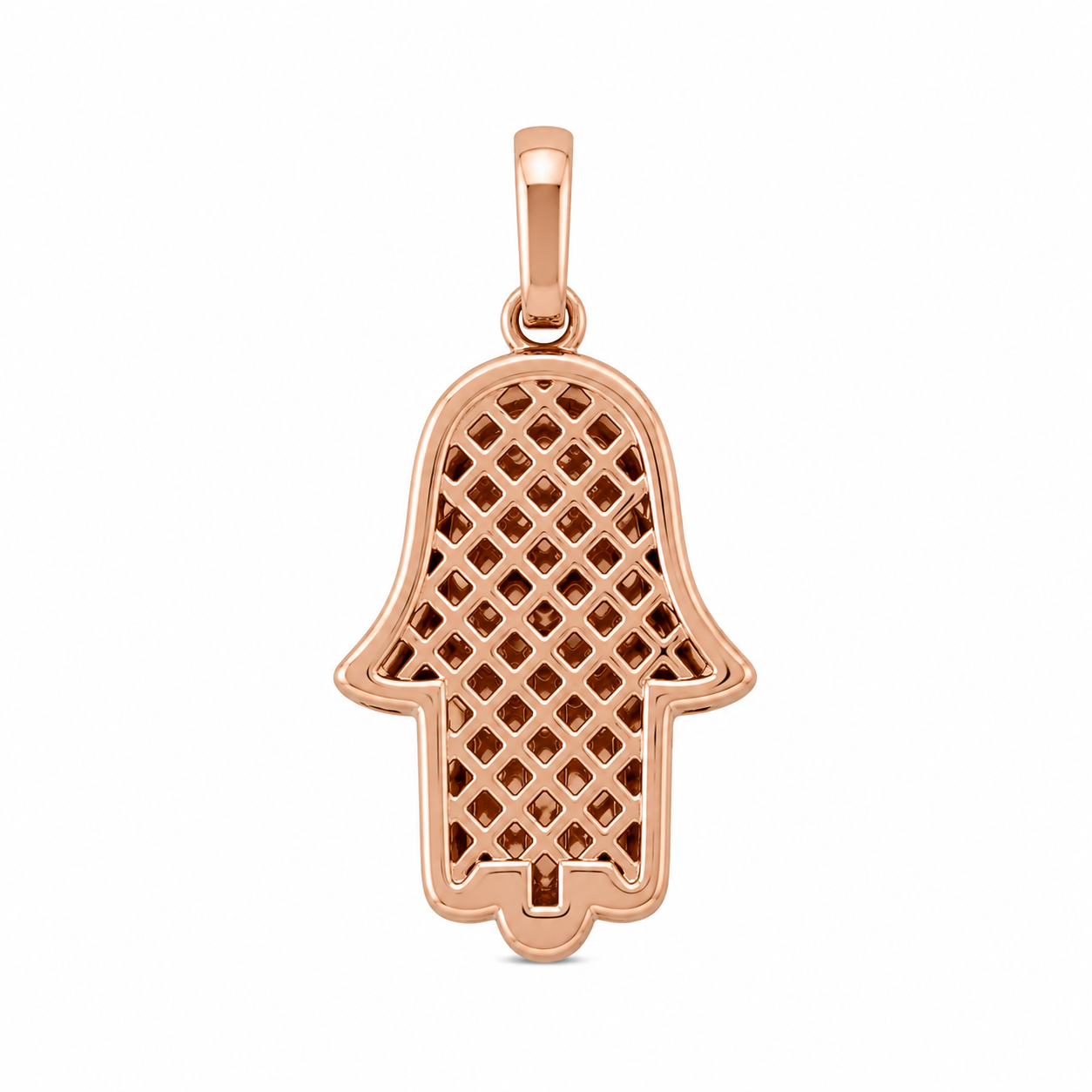 Diamomd Hamsa Pendant