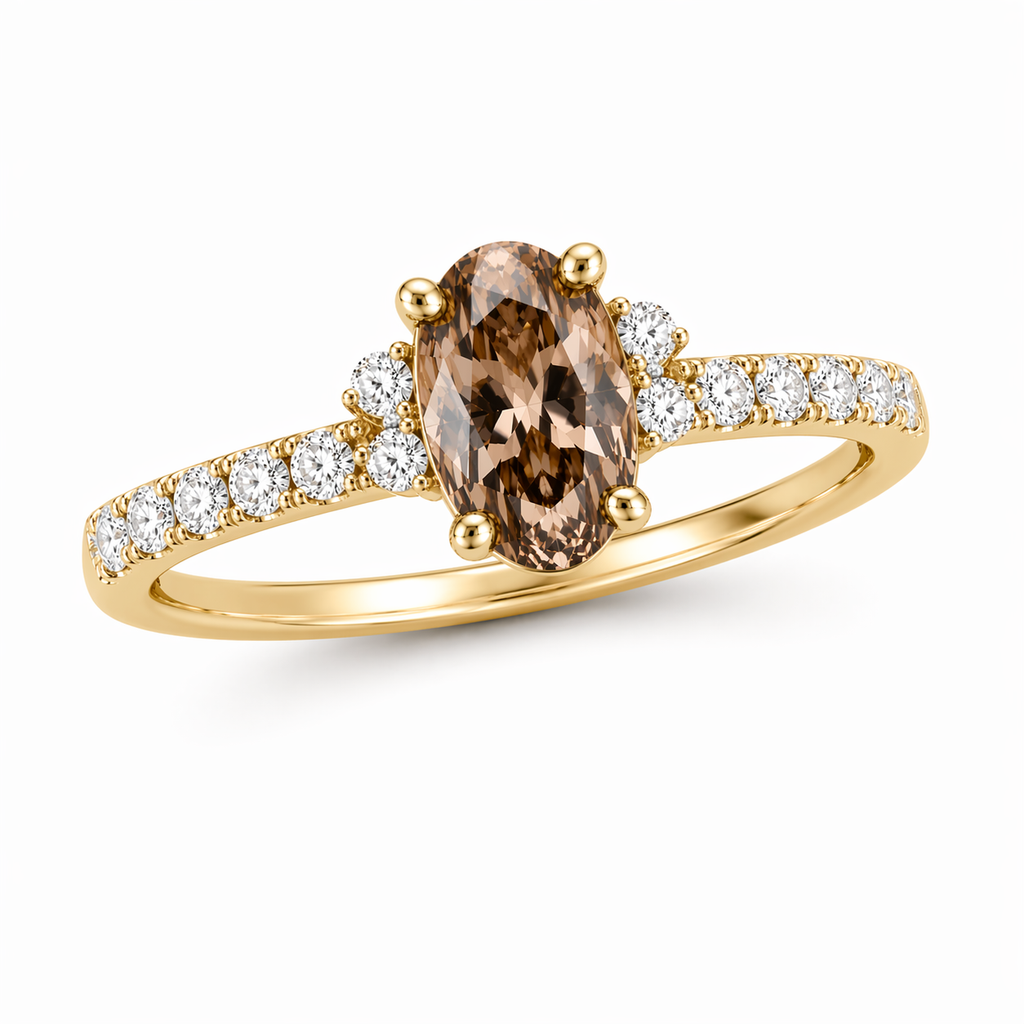 GIA Certified Fancy Brown Diamond Ring