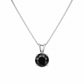 Hematite Solitaire Pendant Necklace
