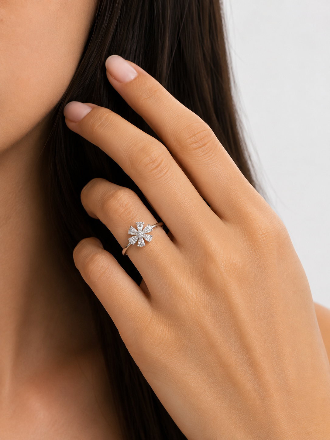 Flower Diamond Ring