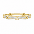 Vintage Diamond X-Link Ring