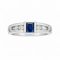 Sapphire & Diamond Ring