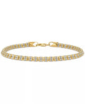 14K Diamond-Cut Gold Bracelet