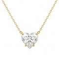 IGI Certified Diamond Heart Pendant Necklace