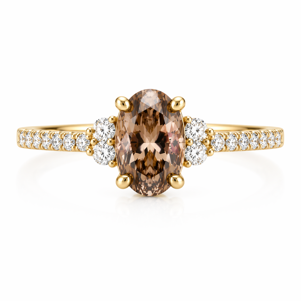GIA Certified Fancy Brown Diamond Ring