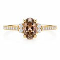 GIA Certified Fancy Brown Diamond Ring
