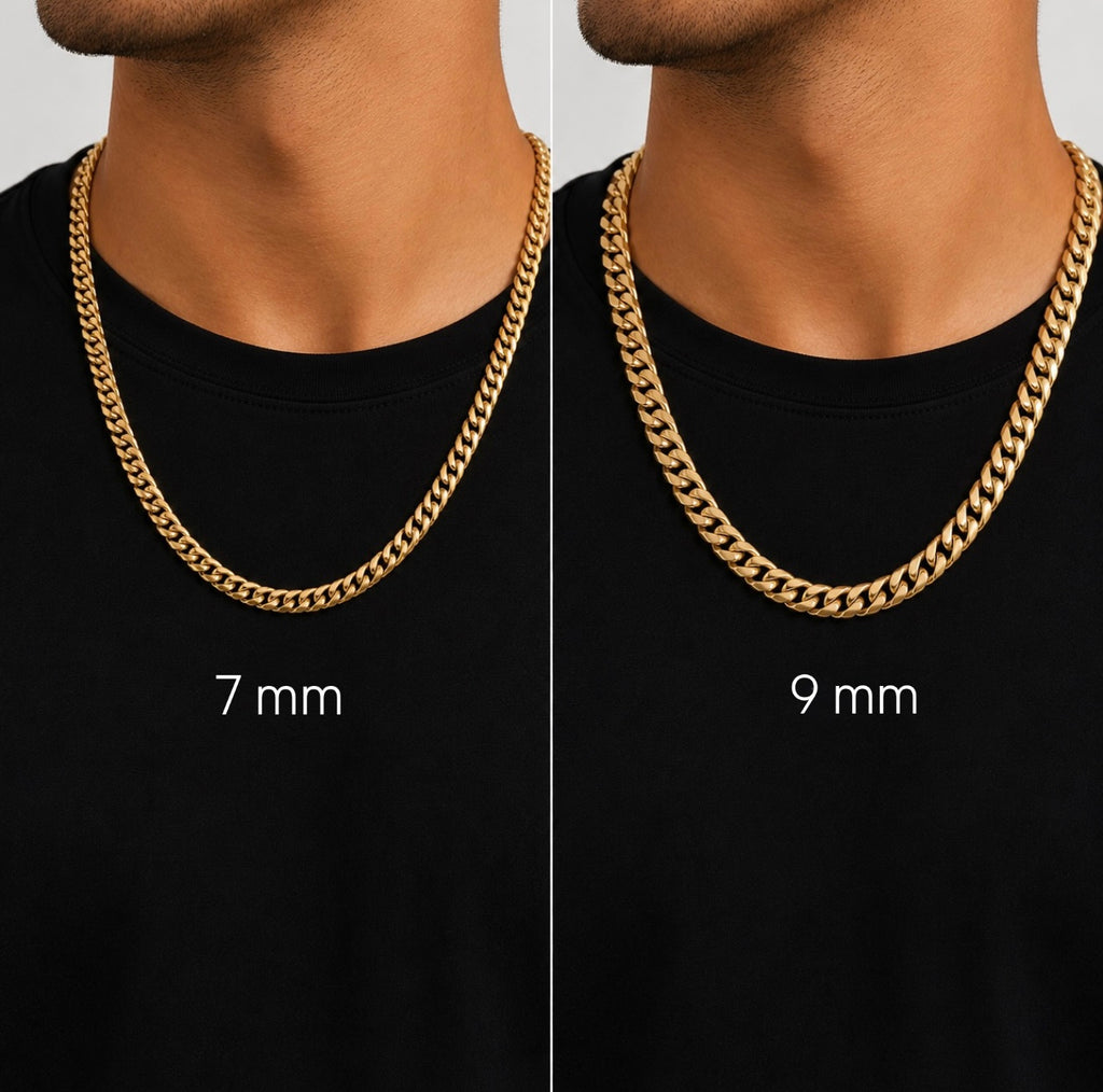14K Solid Gold Cuban Link Chain