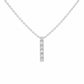 Diamond Vertical Bar Pendant Necklace