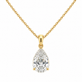 Pear-Shaped Lab-Grown Diamond Pendant Necklace – 3.57 ct