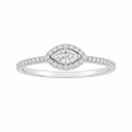 Marquise Diamond Halo Ring