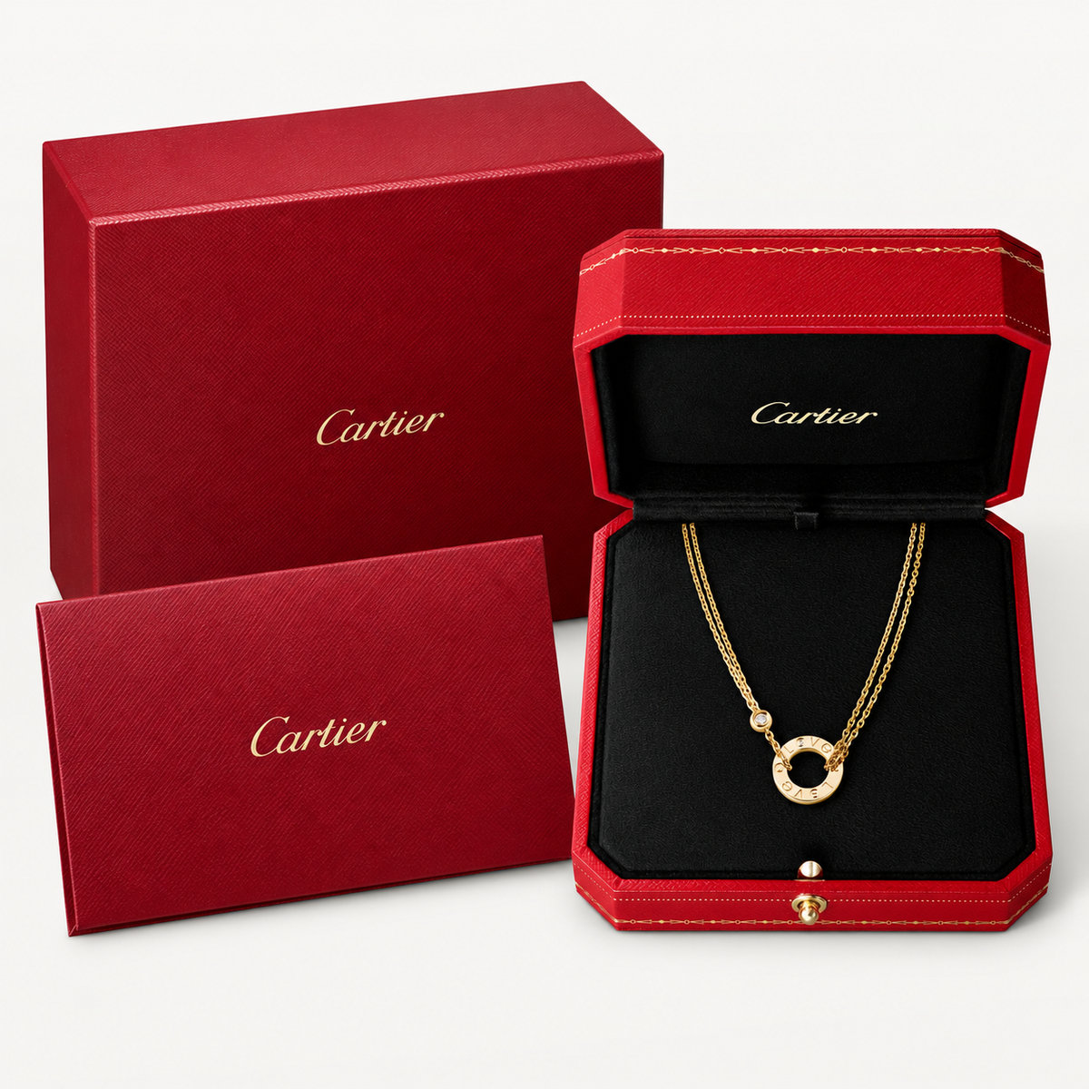 Cartier Love Pendant 2 Diamonds