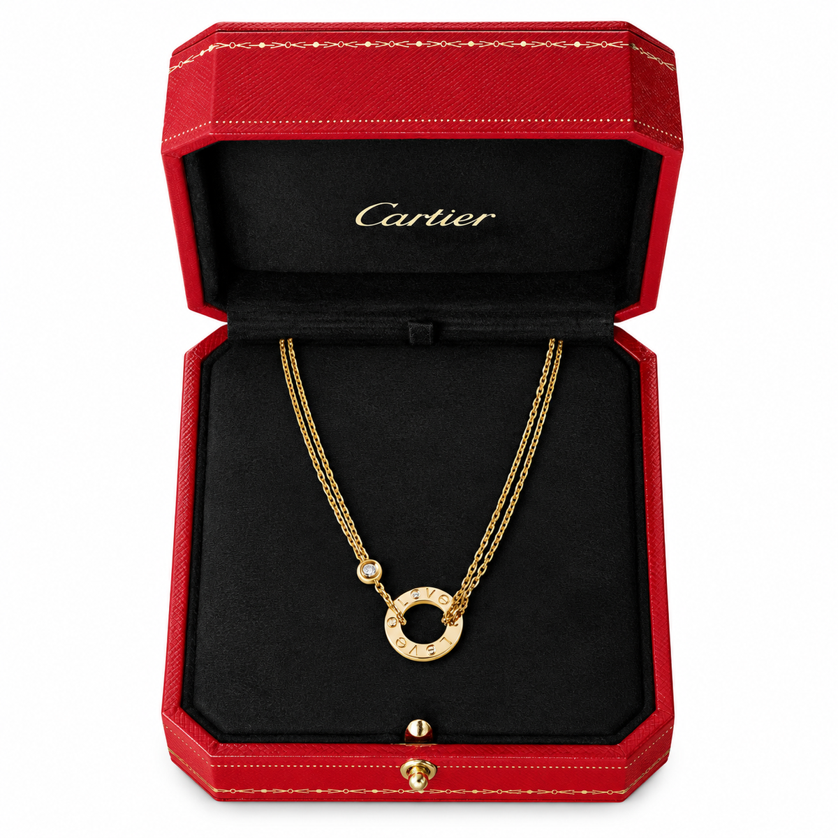Cartier Love Pendant 2 Diamonds