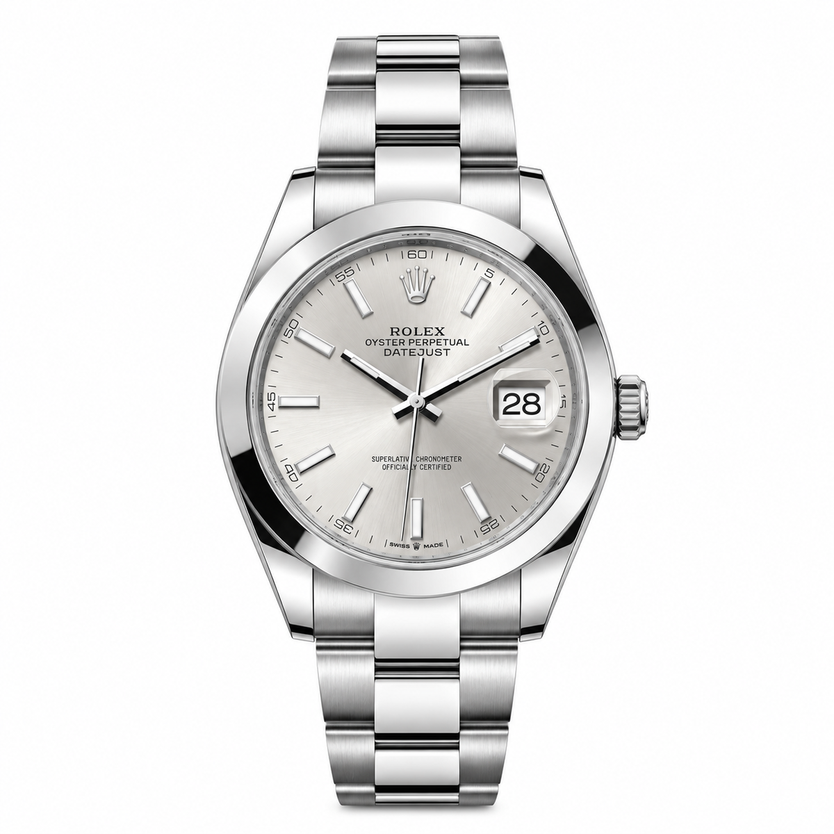2026 Rolex Datejust 41 Silver Sunray Dial 126300