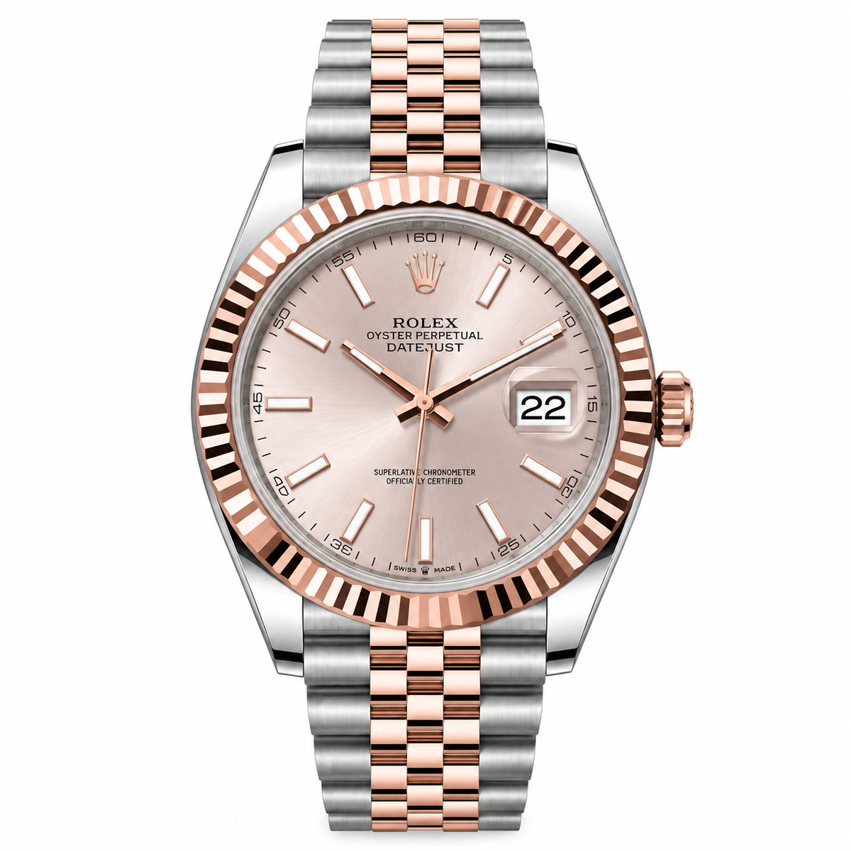 2022 Rolex Datejust 41 Sundust Dial Everose Rolesor 126331