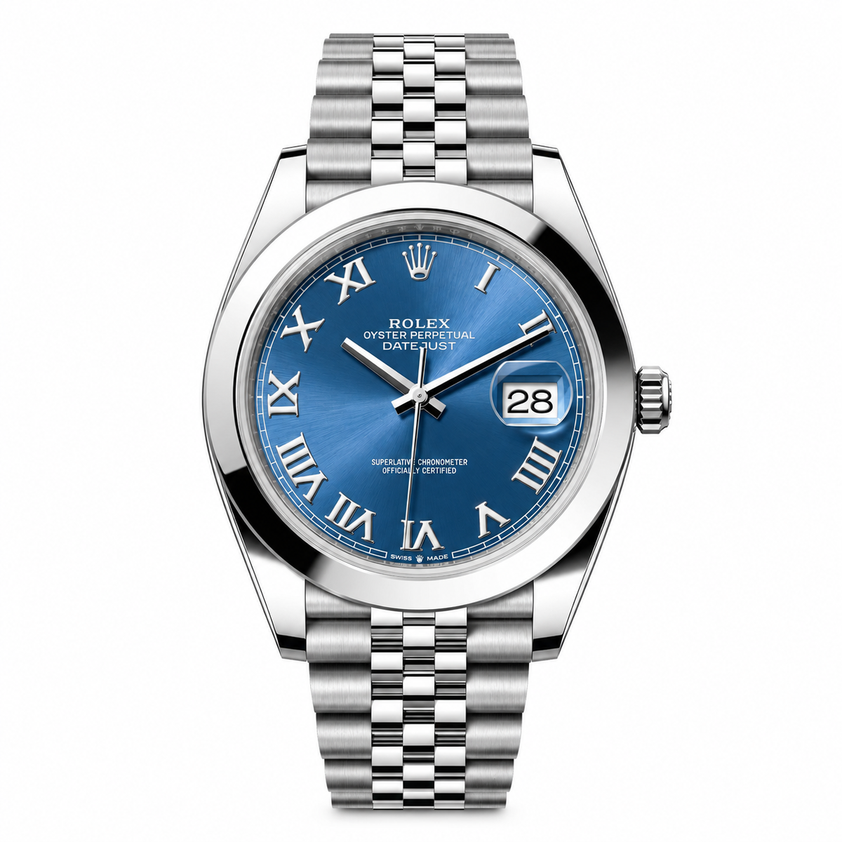 2026 Rolex Datejust 41 Blue Roman Numeral Dial 126300