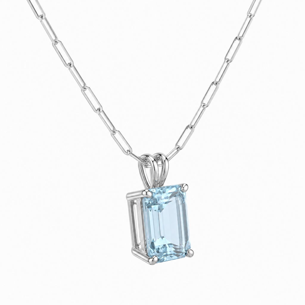 Aquamarine Pendant Necklace