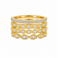 Diamond Stackable Ring Set