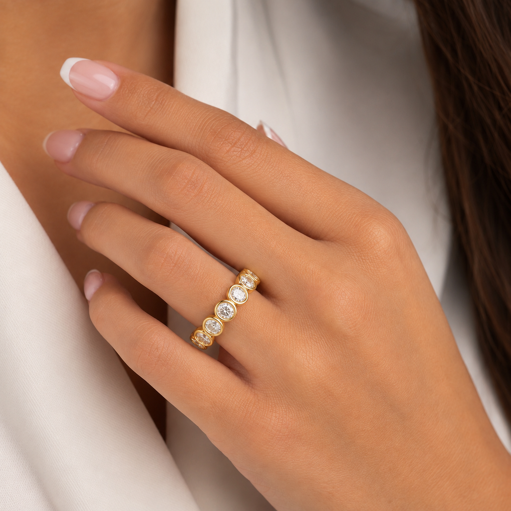 Oval Lab-Grown Diamond Eternity Band – 3.61 ctw