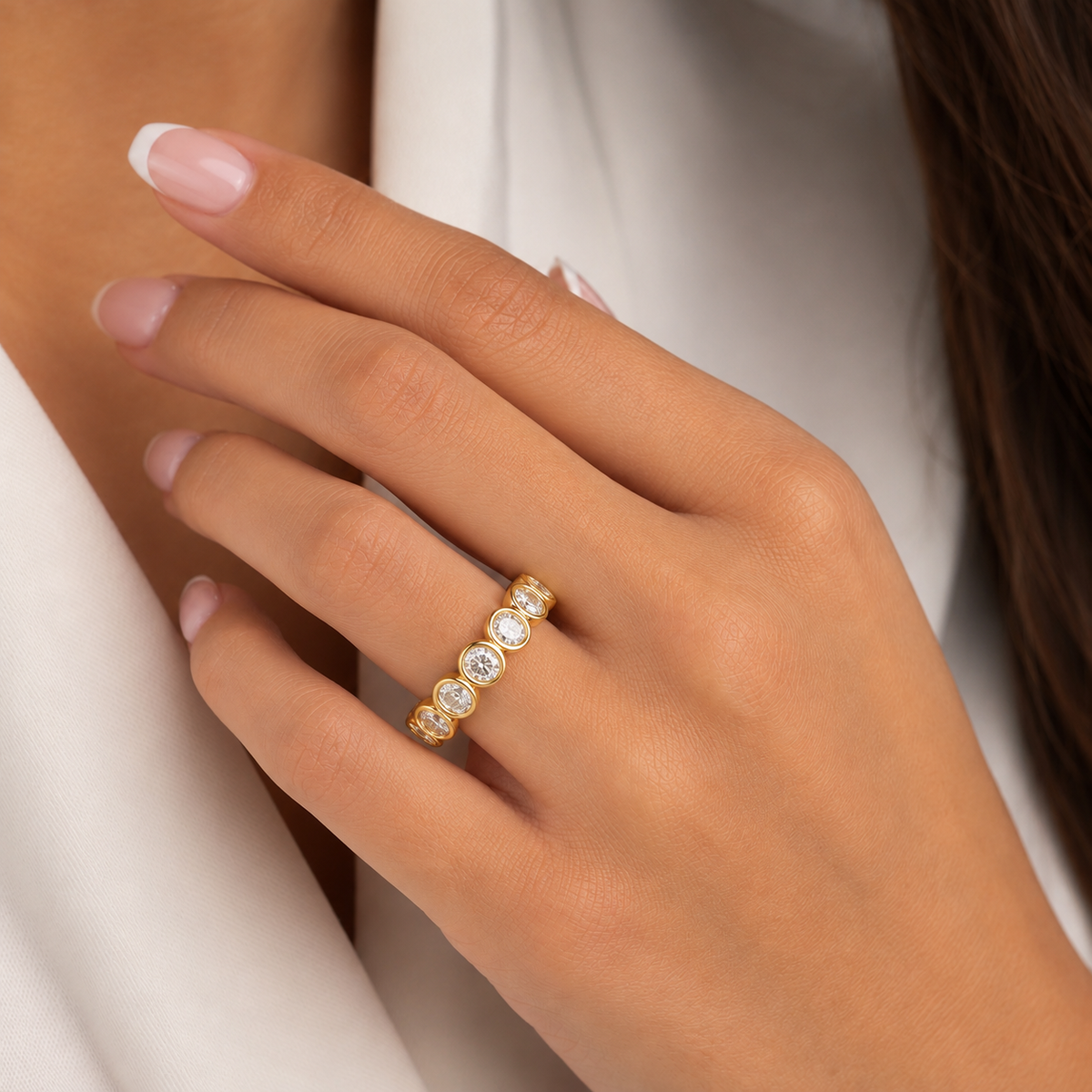 Oval Lab-Grown Diamond Eternity Band – 3.61 ctw
