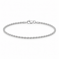 14K Gold Rope Chain Bracelet
