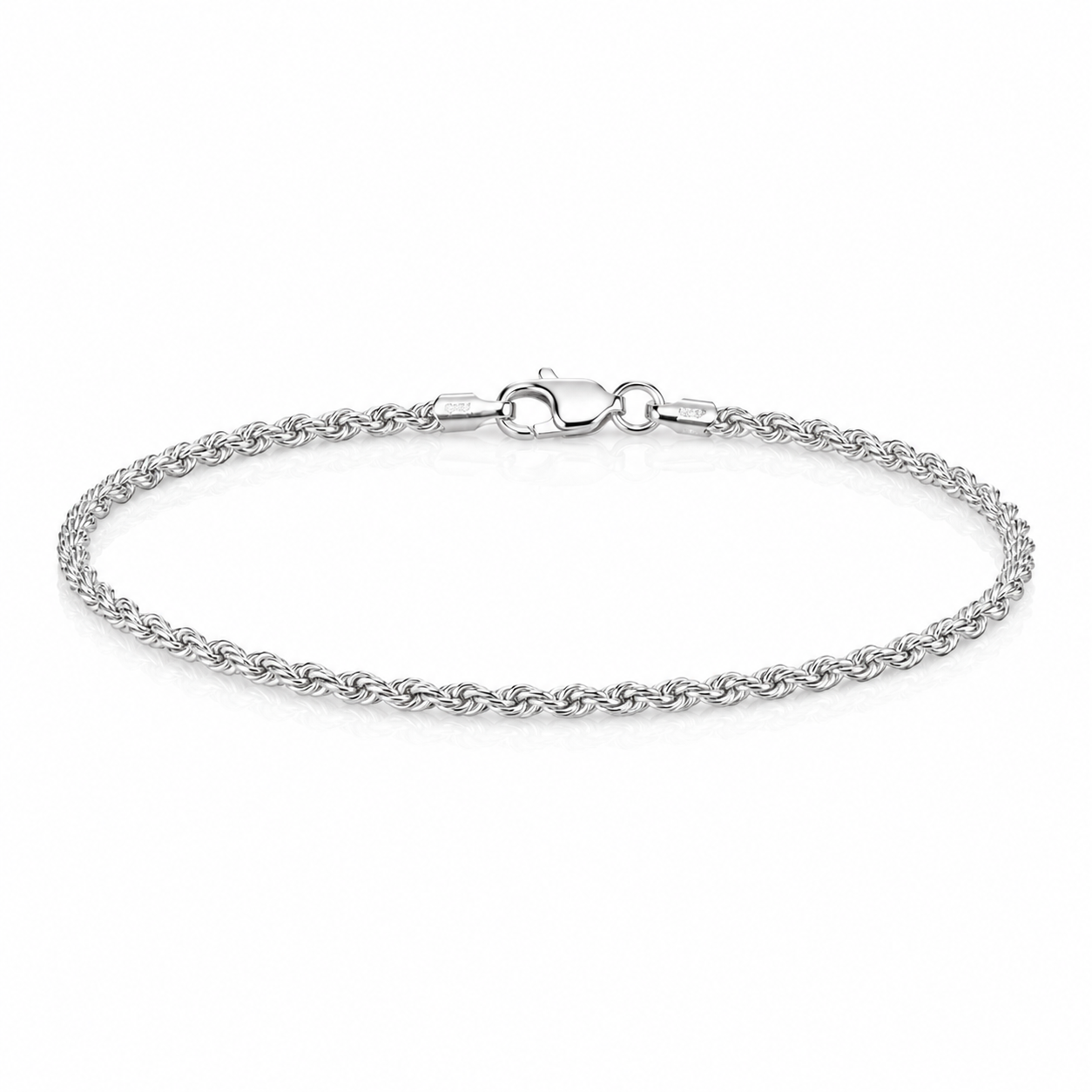 14K Gold Rope Chain Bracelet