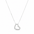 Diamond Open Heart Necklace