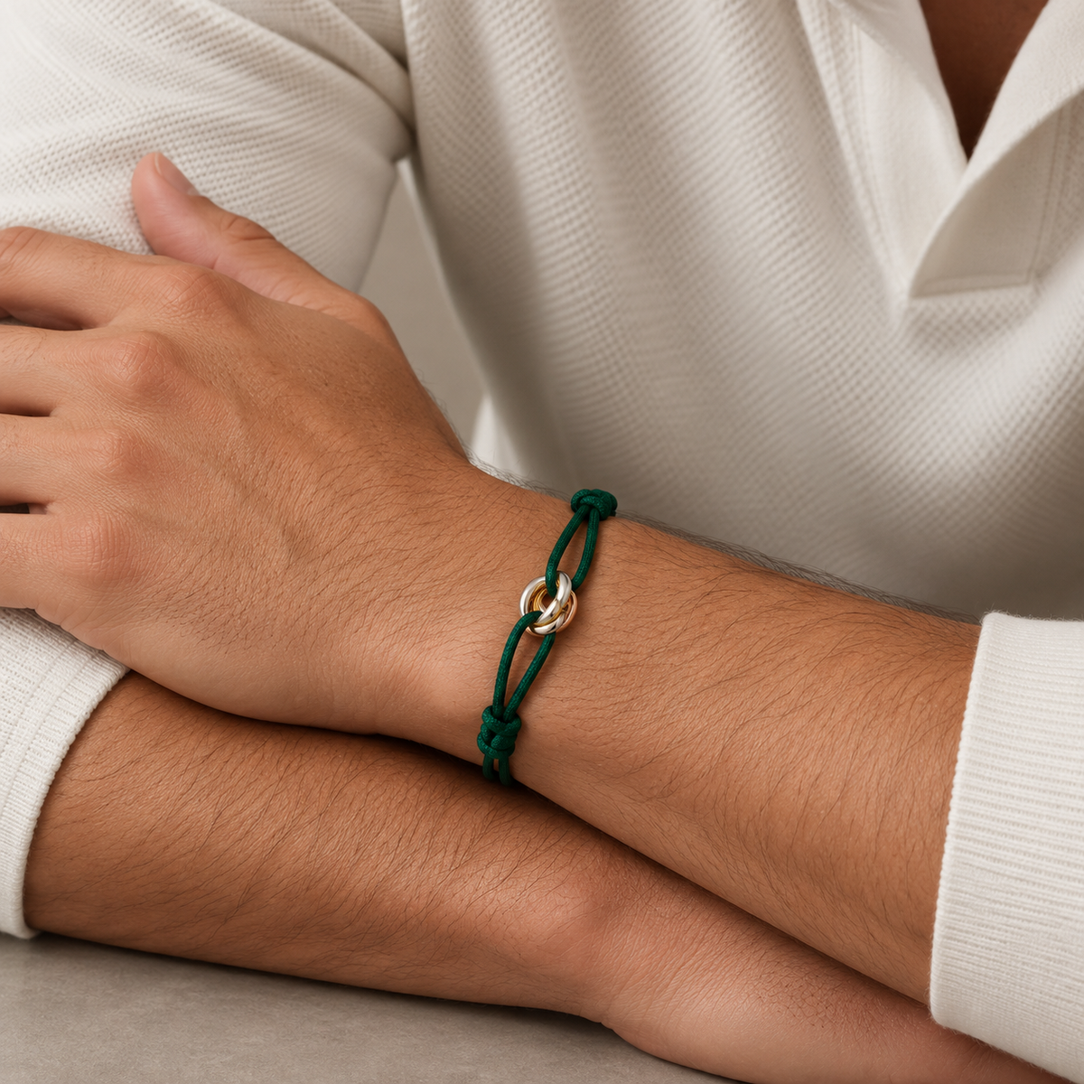 Cartier Trinity Bracelet Green Cord