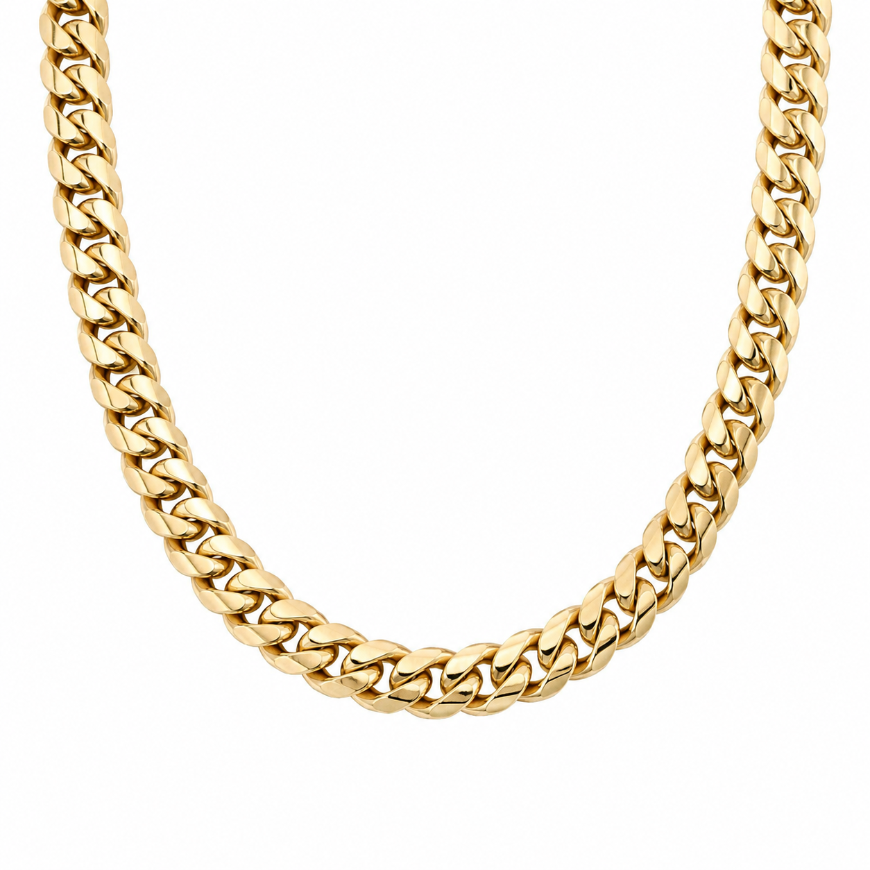 14K Solid Gold Cuban Link Chain